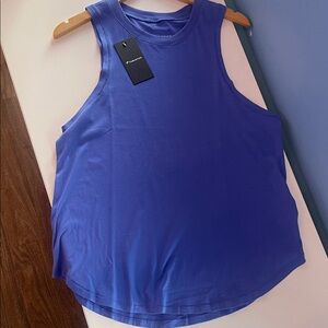 NWT Fabletics Oversized Muscle Tank Top - sapphire sky XL